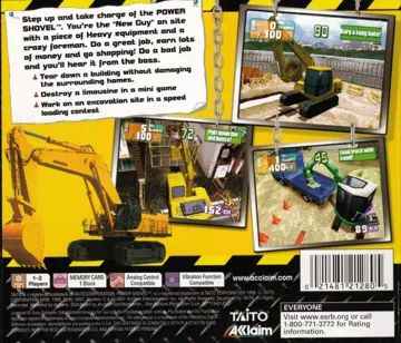 Power Shovel (US) box cover back